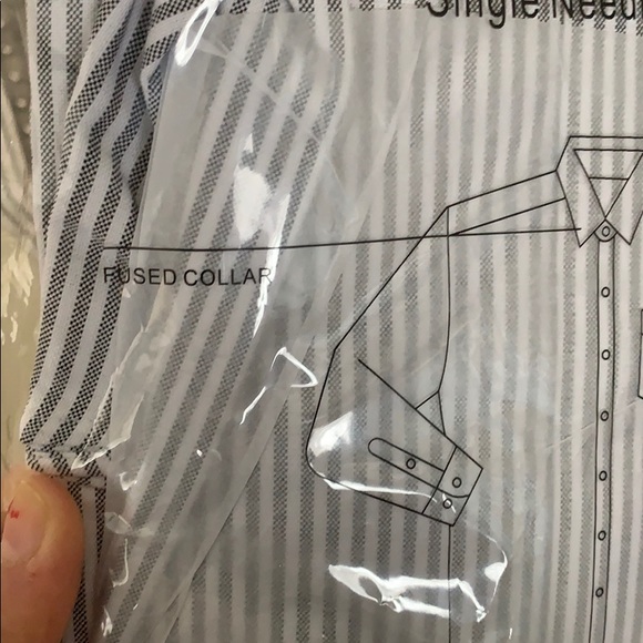 Grey Linir Dress Shirt Size Medium Slim Fit - Picture 5 of 10